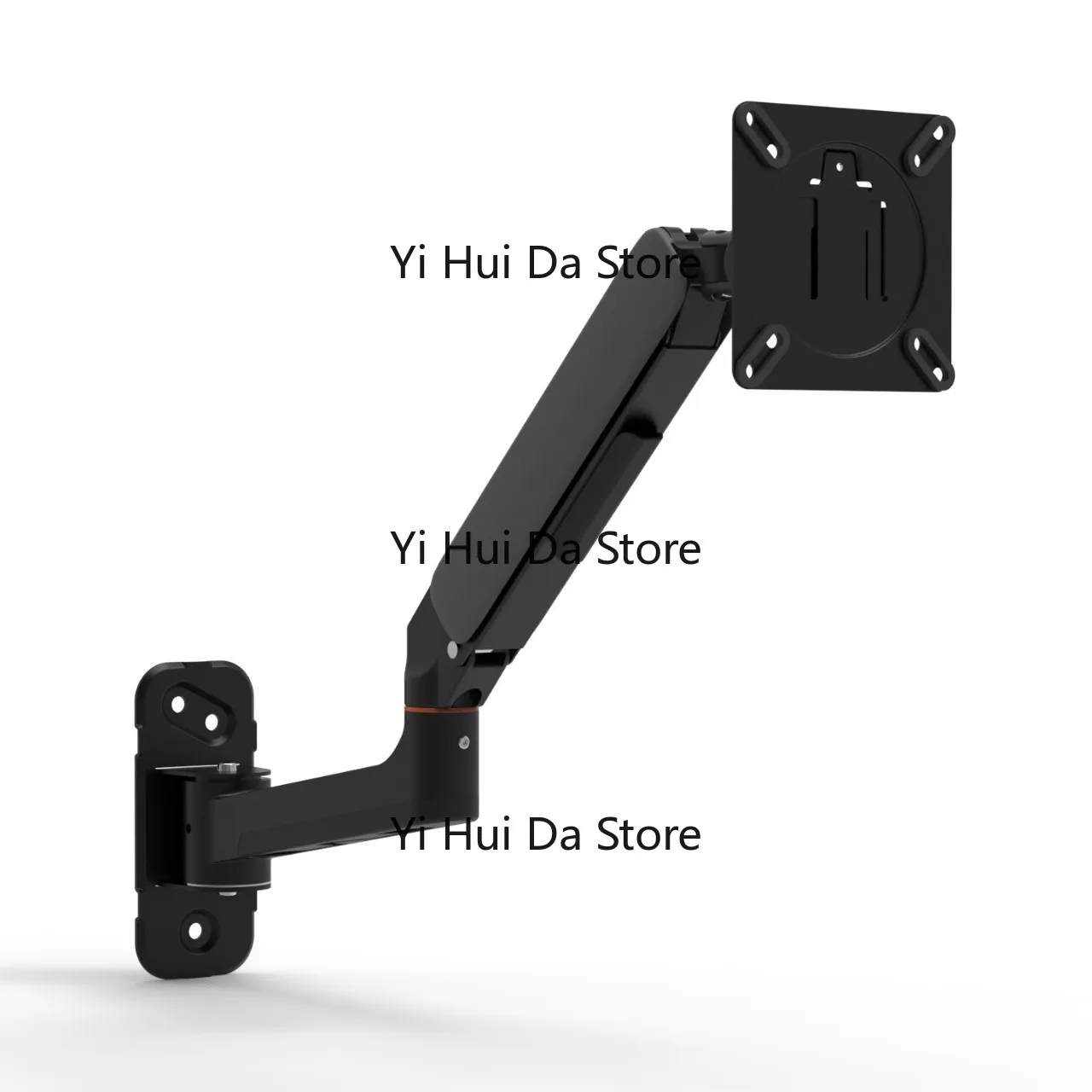 wall-mount-aluminum-alloy-gas-spring-monitor-arm-single-dual-screen-universal-adjustable-retractable-bracket