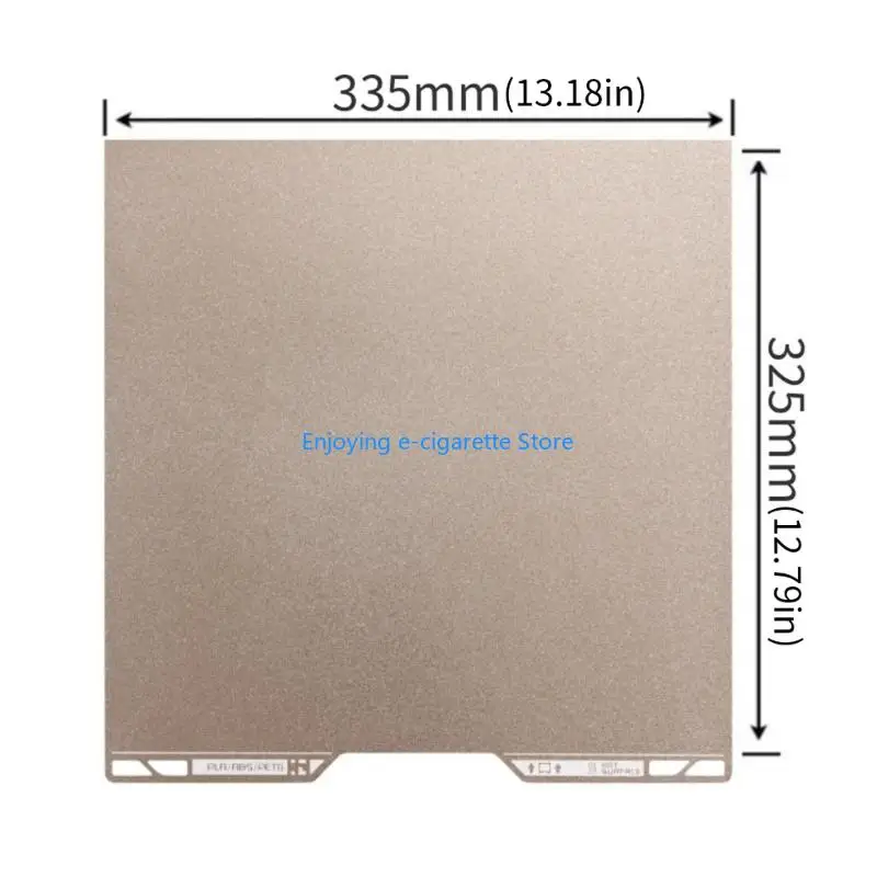 335x325mm Verbesserte Strukturierte Federstahl Bauplatte Doppelseitiger Ersatz Für H2C 3D Drucker Zubehör Y4QF – Detail 6