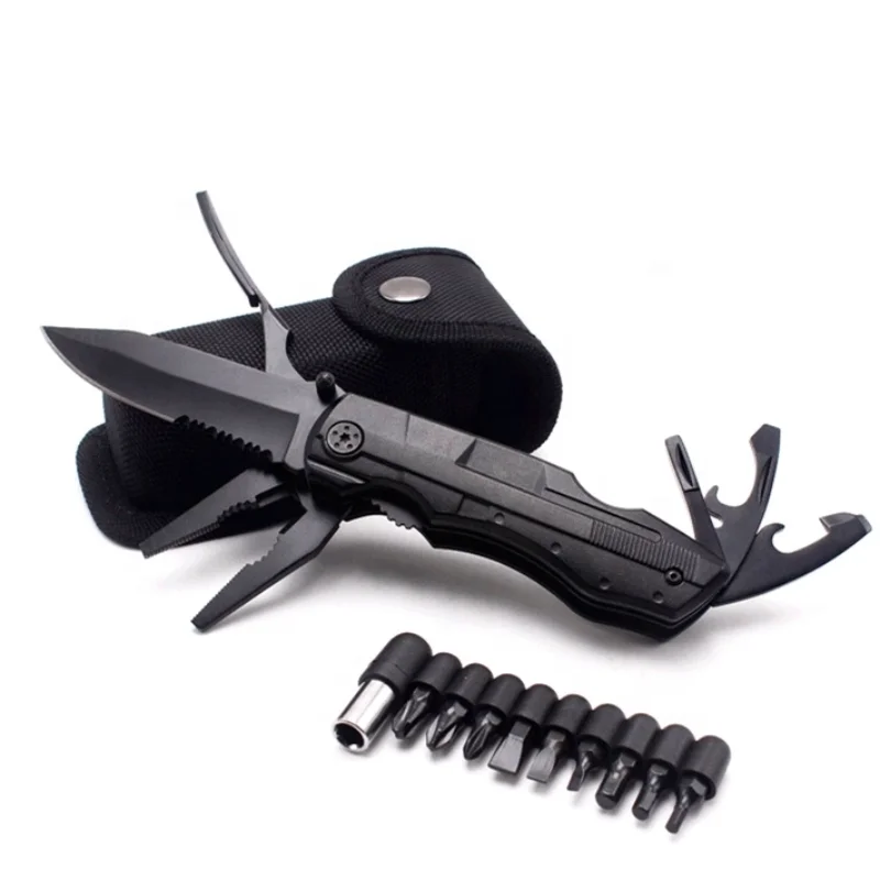 Multifunctional Pliers Emergency Survival Folding Knife Pliers Wrench Tool Outdoor Home Compact Portable Knife Plier