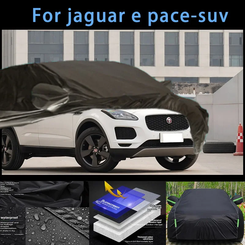 

For jaguar e pace-suv Outdoor Protection Full Car Covers Snow Cover Sunshade Waterproof Dustproof Exterior Car accessories