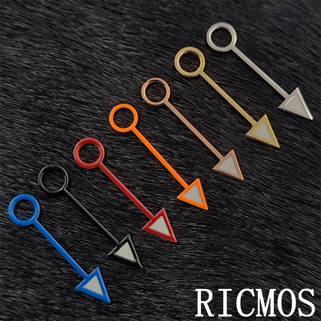 NH34-Uhrzeiger Silber/Gold/Rose/Orange/Schwarz/Rot/Blau GMT-Zeiger Grün leuchtende NH34-Uhrwerk-Ersatzteile