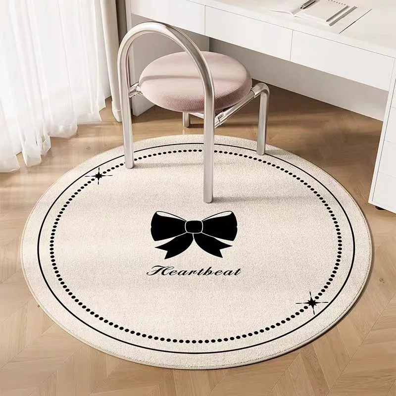 VIKAMA Ins Round Carpet - Soft And Comfortable For Living Room Floor, Bedroom Dressing Table And Footrest - Home Decoration