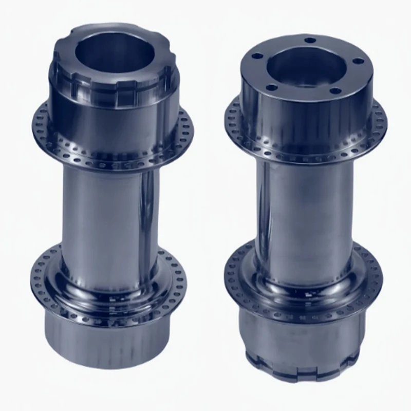 

High Precision Cnc Turning Machining Aluminium Alloy Parts Part Custom Machined Services Double flange shaft sleeve