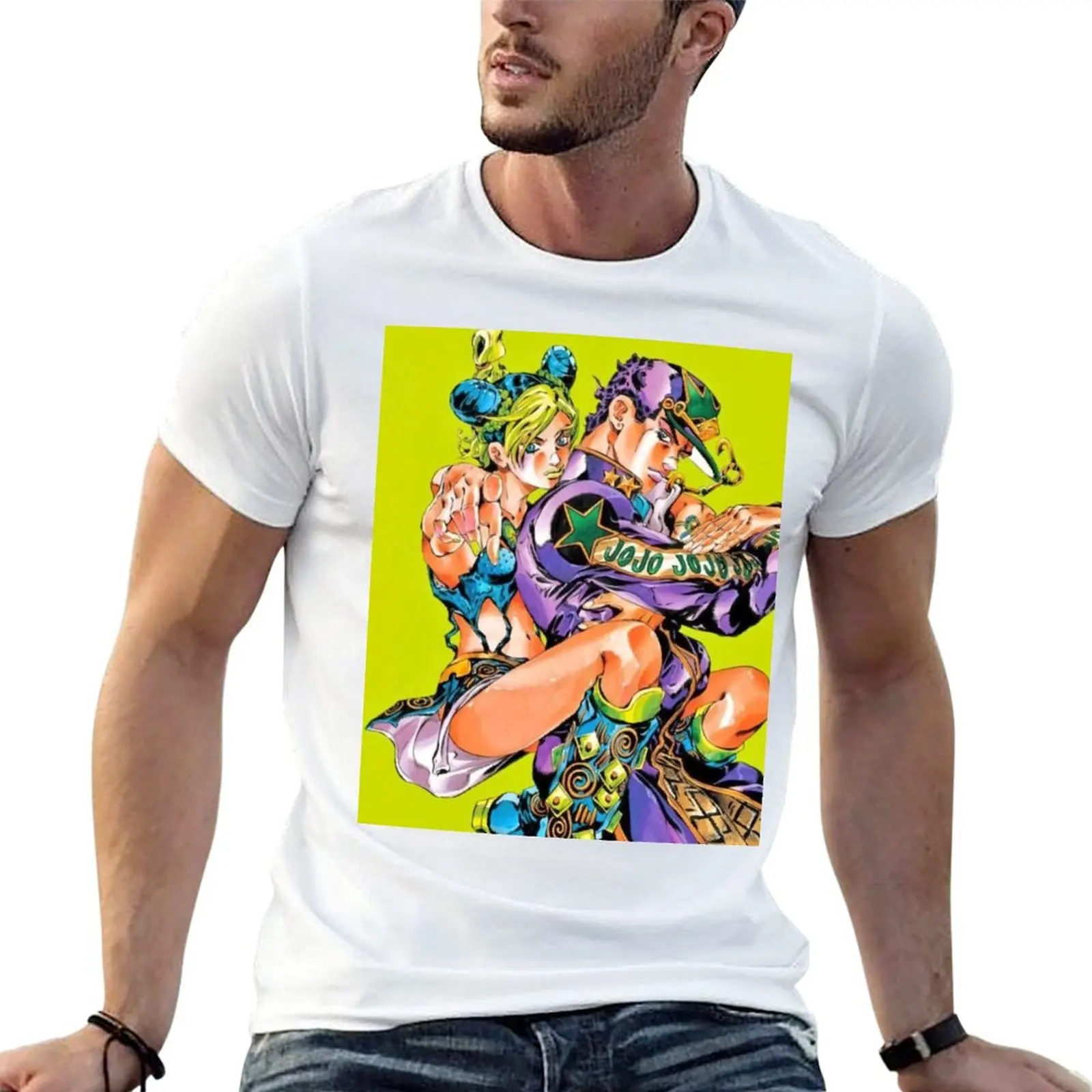 

Cool art of -%[jojos]%- adventures -%[ bizarres]%- film T-Shirt cotton t shirt man funny t shirts man T-Shirt