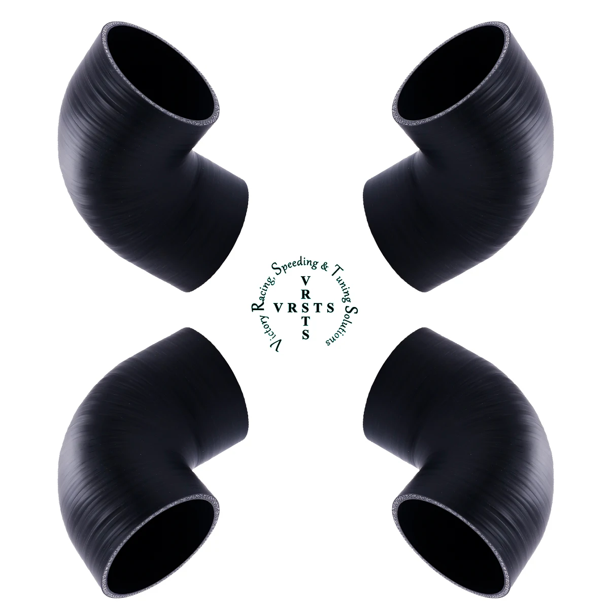 3PLY 102mm Length 90 Degree Reduce Elbow Silicone Water Hose Tube Coupler ID 51 54 55 57 60 63 70 73 76 85 90MM 1PC Matt Black