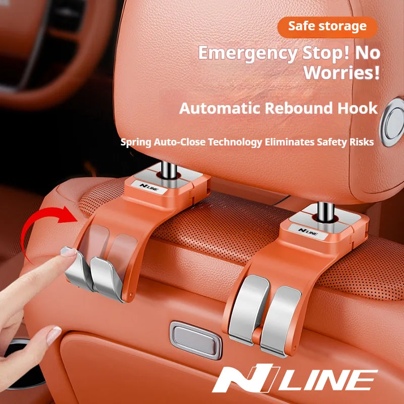 Car Interior Hanging Storage Hook Clips Organizer For Hyundai N Line i20 i30 Sonata Tucson Azera N Auto Interior Accessories view 3