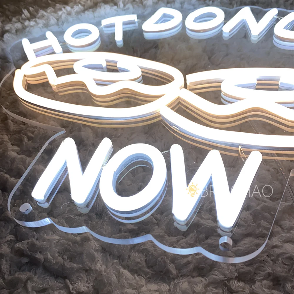 Hot Donuts Neon Led Sign Wall Hanging dessert House Decor luci al Neon USB Kitchen Restaurant Bar Open Neon Lights Sign