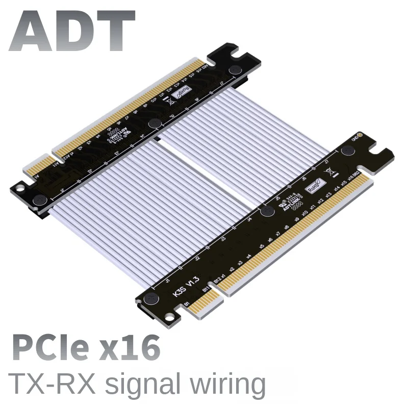 

ADT PCI-E Extension Cable x16 Male to Female pcie TX-RX Signal Switching cable