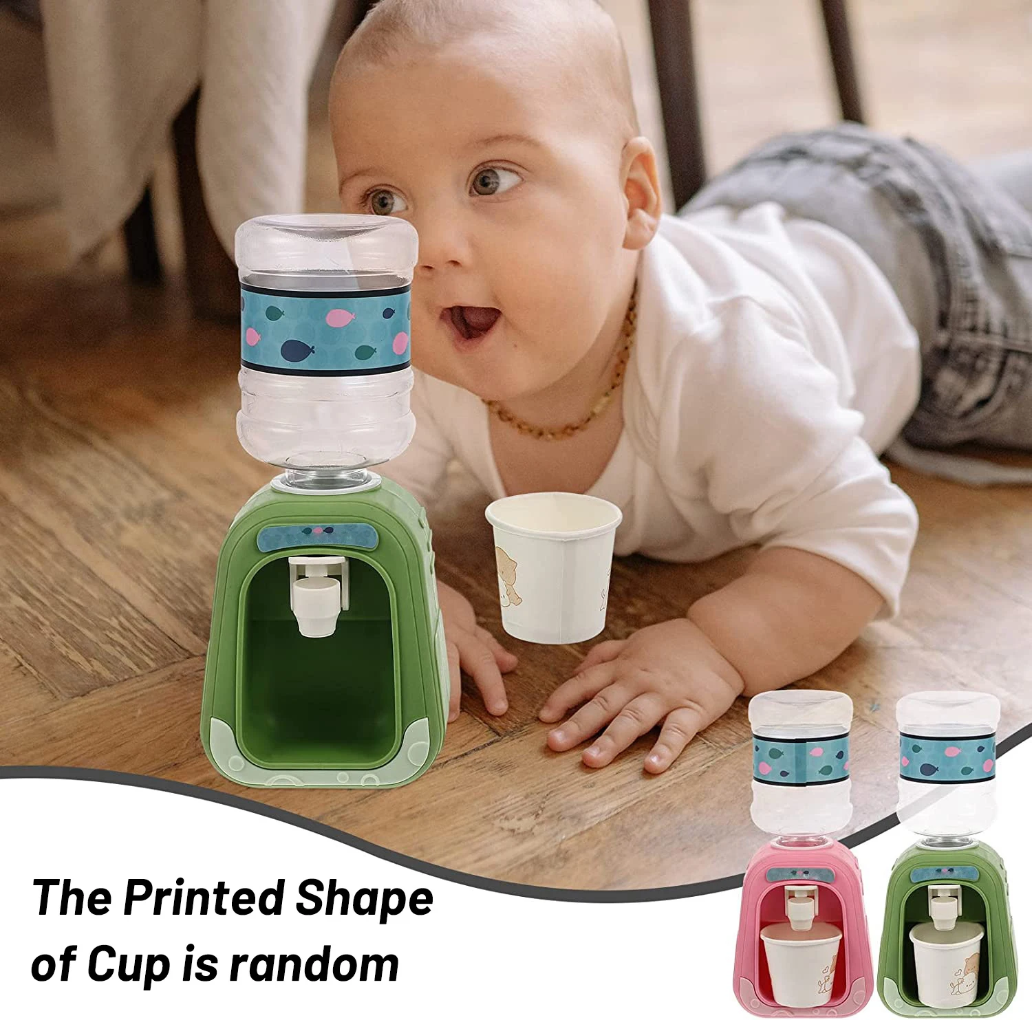 موزع مياه صغير للأطفال ، موزع مياه كرتوني ، منزل لعب مزيف ، لعبة أطفال ، موزع مياه مطبخ ، هدية لفتاة #1