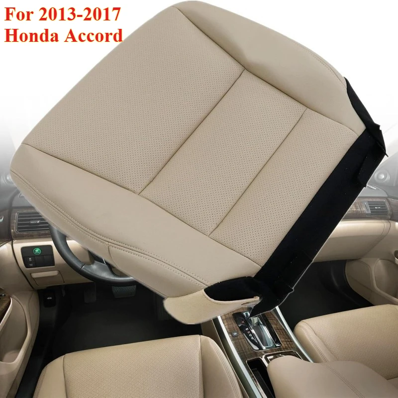 

1PCS Car Front Driver Side PU Leather Seat Cushion Bottom Seat Cover for 2013-2017 Honda Accord，Car Interior Accessories