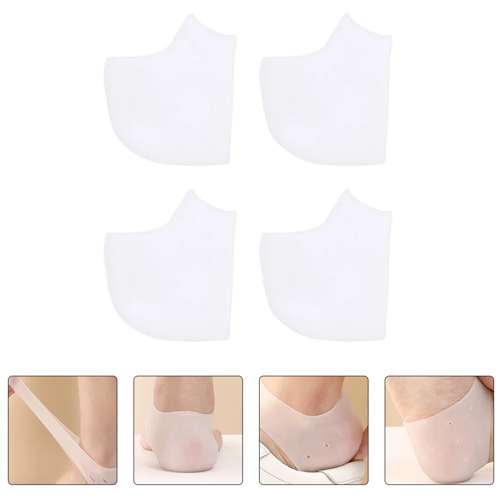 

4pcs Thickened Sebs Protectors Breathable Sweat-Absorbing Foot Pads Anti-Shock Heel Supports Reusable Protective Heel Sleeves