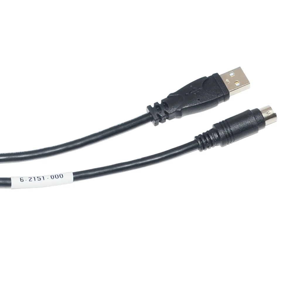 USB A–MINI-DIN 8 PIN MD8 MALE ADAPTER COMMUNICATION CABLE 6.2151.000 FOR METROHM TITRANDO POTENTIOMETRIC TITRATOR CONNECT TO PC