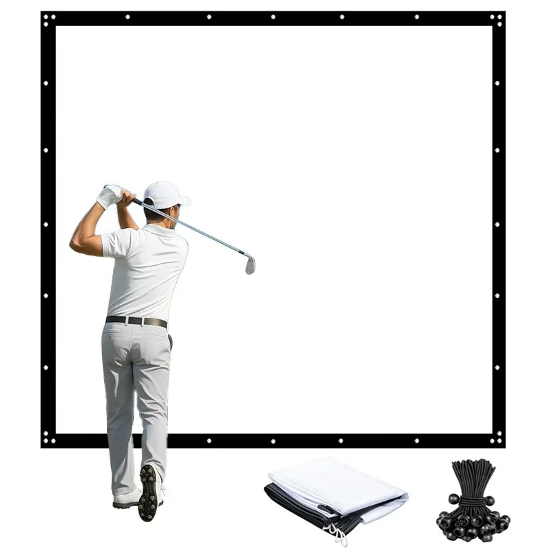 10x8ft Single Layer Impact Resistant Golf Simulator Screen Hitting Practice Target Cloth