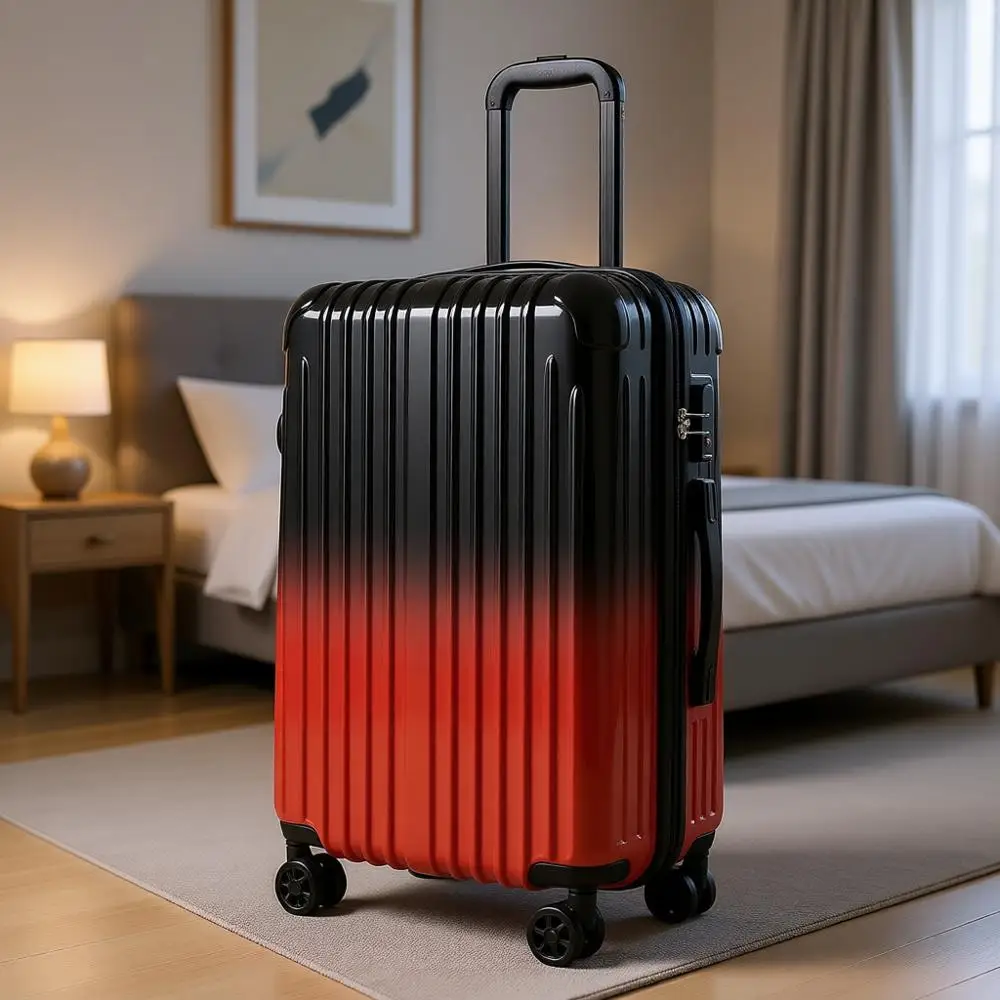 

Expandable Hard Shell Suitcase with Spinner Wheels and TSA Approved Lock
