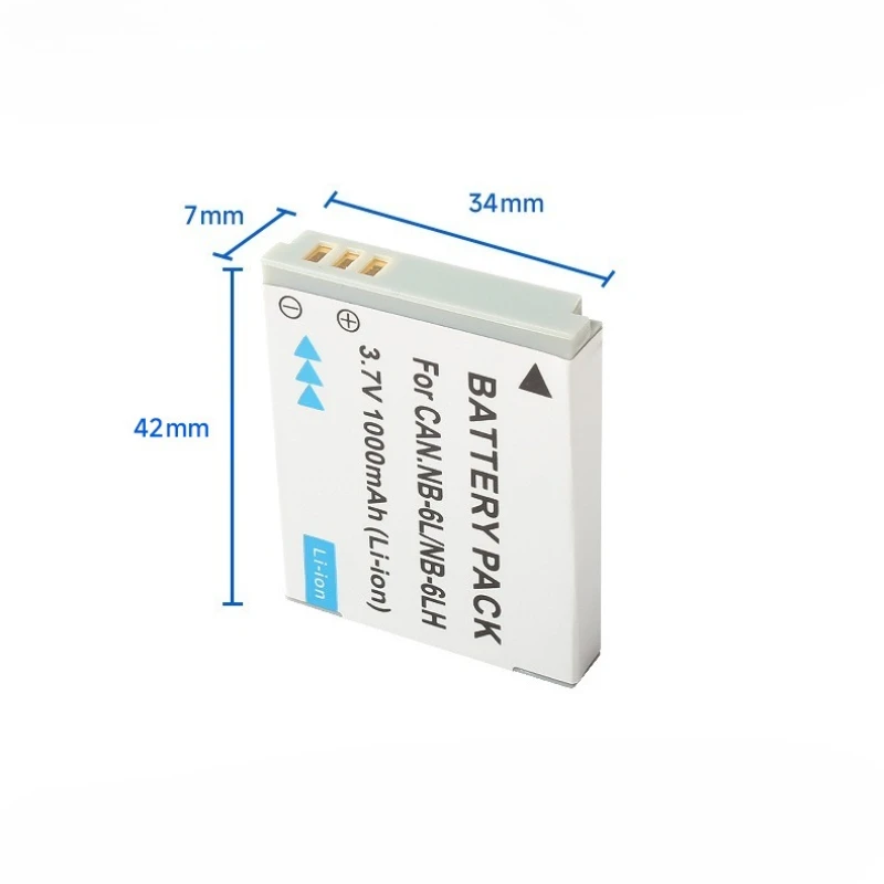 New NB-6L NB6L 3.7V 1000mAh Camera Battery for Canon PowerShot D10 D30 S95 SX280 SX510 HS IXUS 95IS 200 25IS SD770 IS Batteries