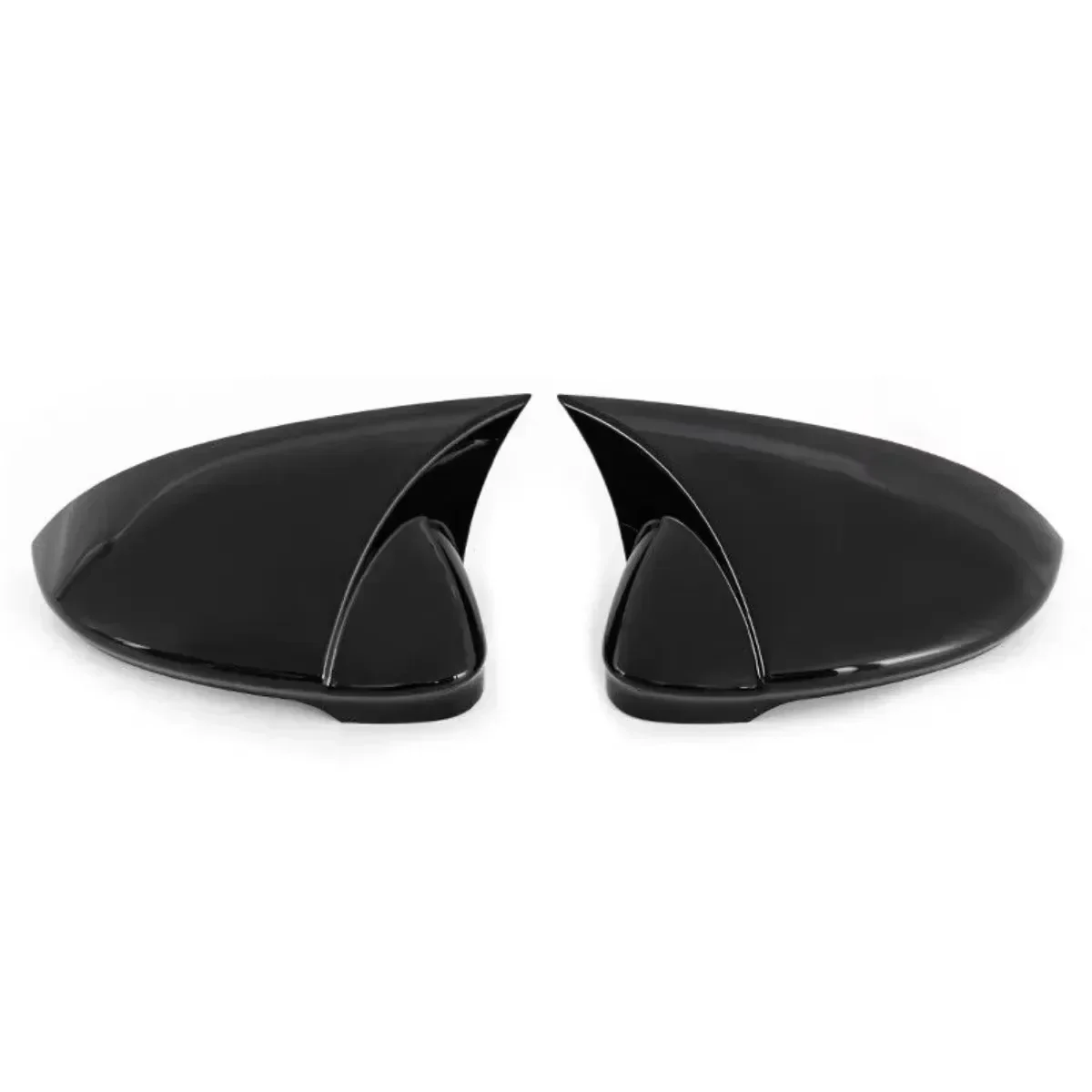 For Volkswagen VW Golf 8 MK8 VIII 8R R GTI GTE GTD 2020-2024 W/Lane Assist Glossy Black Side Rearview Mirror Cover Cap