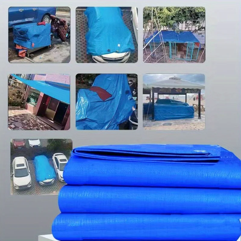 

【Blue and Orange Double-Sided Tear-Resistant Tarpaulin】One Side Is Blue and the Other Is Orange The Two Colors Meet Different Needs.