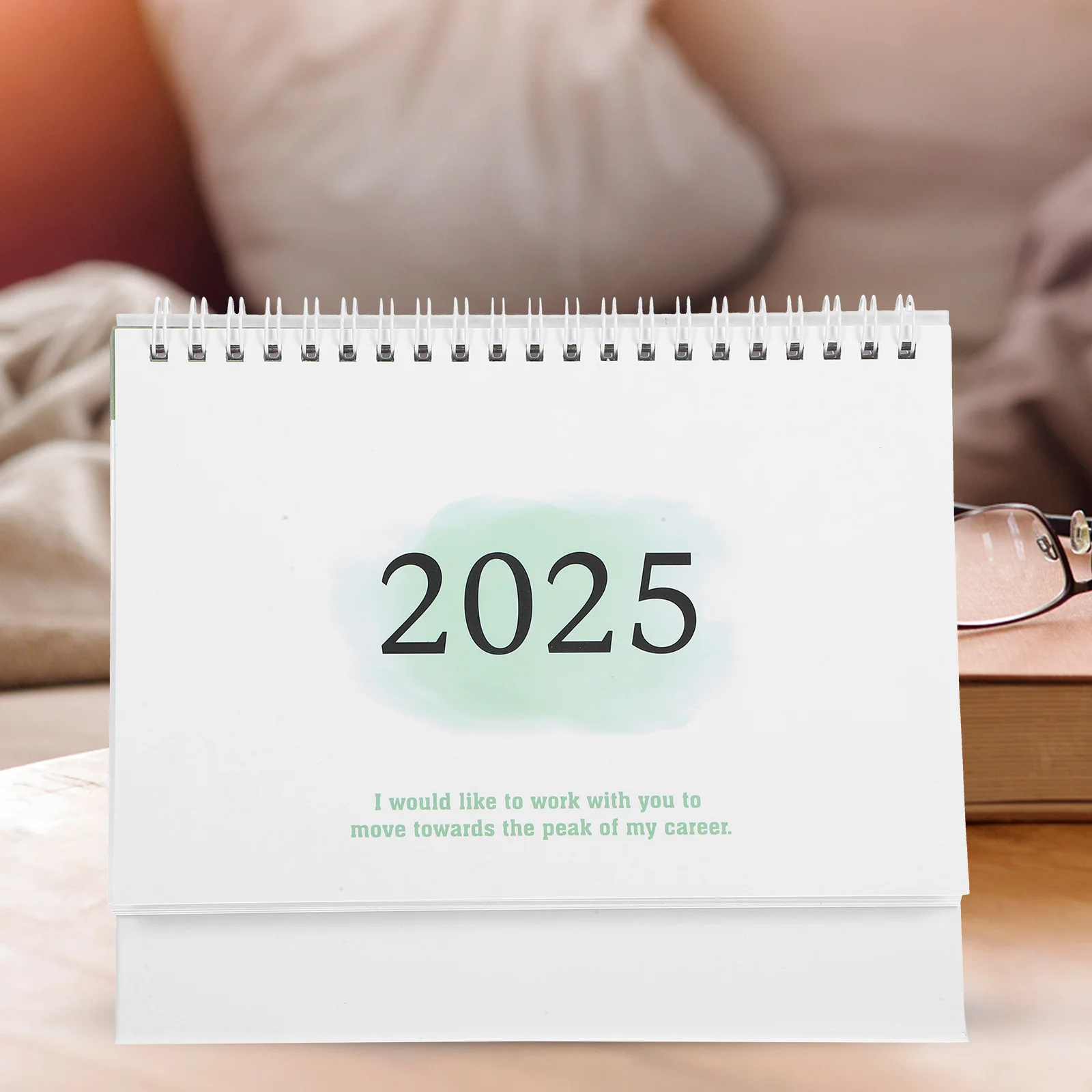 

English Version Desk 2025 Modern Office Monthly Standing Decorative Desktop Calendar For Home Office Supplies Tabletop