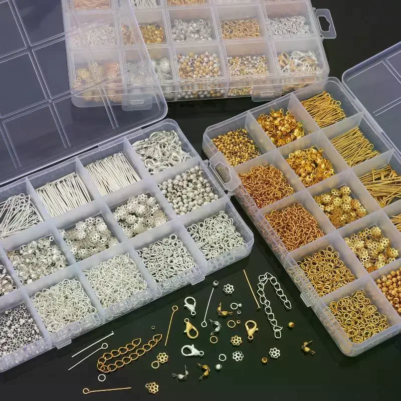 1260pcs/Set Jewelry Making Starter Kit Earrings Necklace Findings DIY Beads Jewelry AccessoriesSuitable For Adults And Beginners
