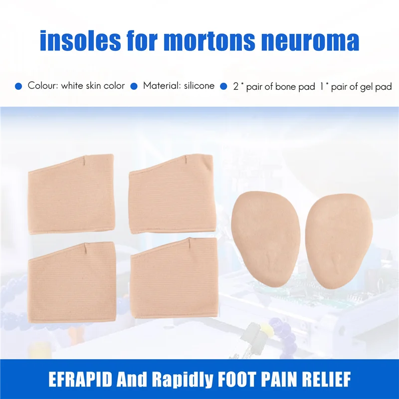 وسادات كم A22F-Metatarsal - زوجان من وسائد القدم المكونة من زوج واحد من وسائد الجل لمقدمة القدم لألم مشط القدم والبثور والكالس والأعصاب