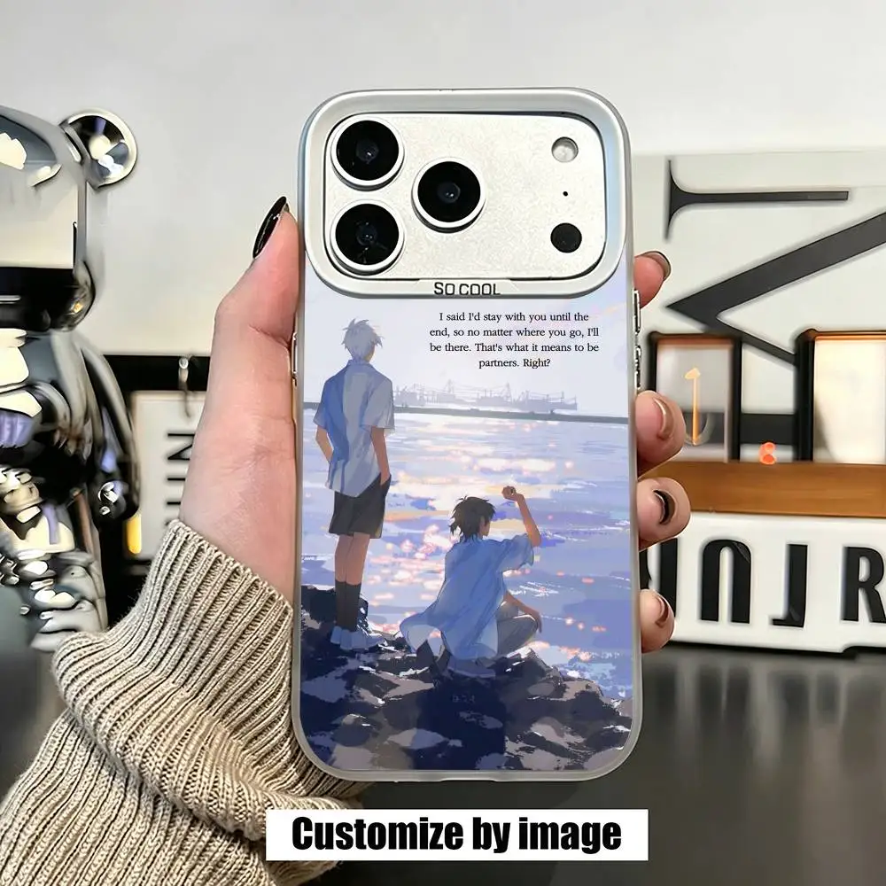 Link C-Click Shi Guang Dai Li Ren Anime  Phone Case For iPhone 17,16,15,14,13,12,11 Plus,Pro Max,XS,White Silver Cover