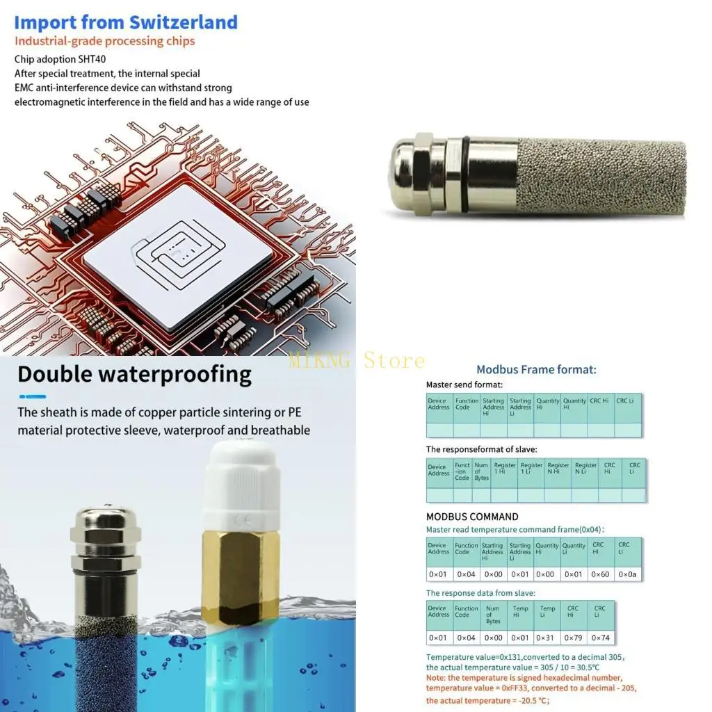 

RS485 Модули передатчика DC5V-28V Датчик влажности DEMPART