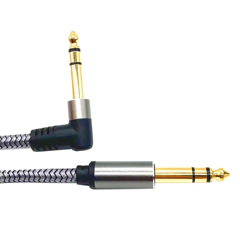 Cable guitarra 6,35 mm a 6,35 mm, 1 m o 2 m Cable cobre profesional Conectores cable amplificador Cable para