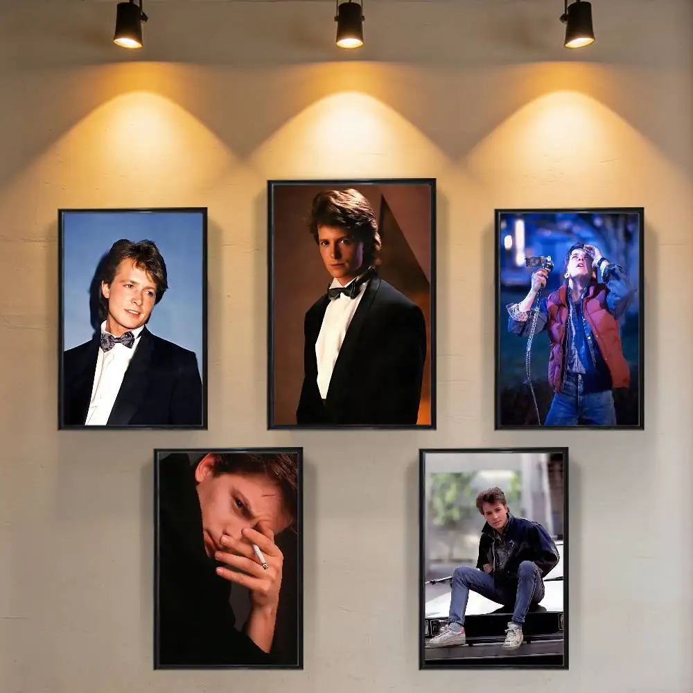 

COOL M-Michael J. Fox Poster Prints Wall Art Painting Picture Gift Living Room Bar Restaurant Dec Sticker Large