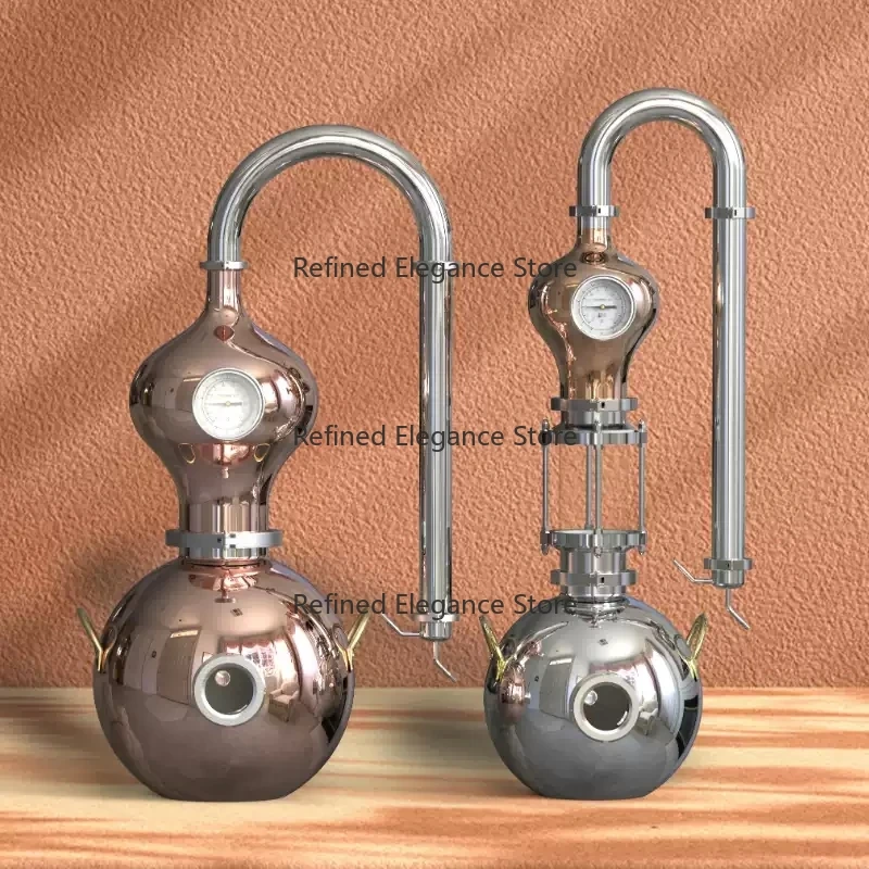 Copper Gourd Household Distilling Equipment for Whisky Baijiu Brandy Fruit Wine And Foreign Wine Distillation Steamer