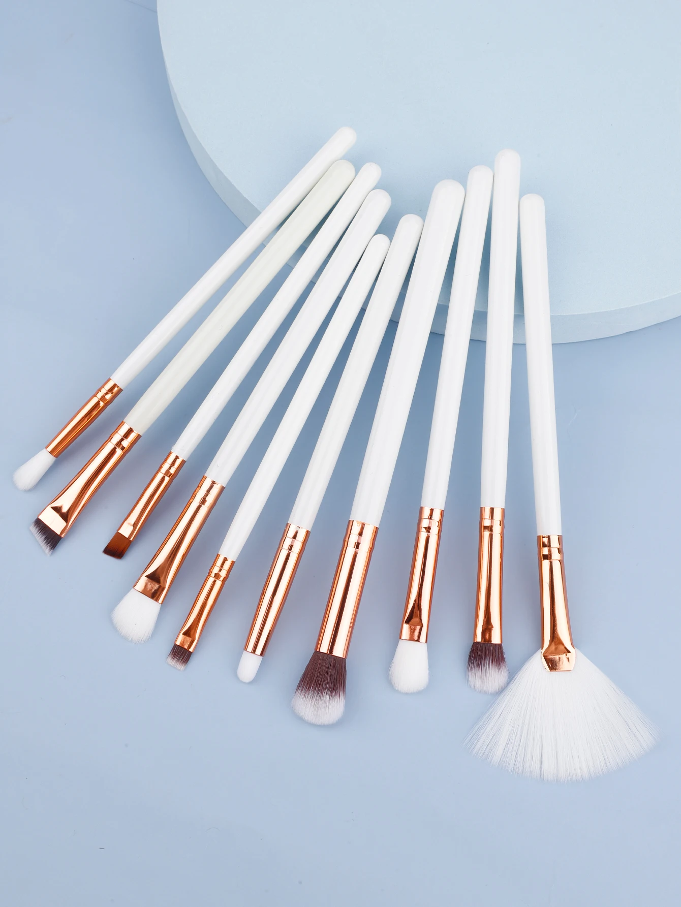 10-teiliges Make-up-Pinsel-Set, rosa, schwarz, Lidschatten, Lippenpinsel, Puder, Rouge, Mascara-Pinsel, Make-up-Pinsel