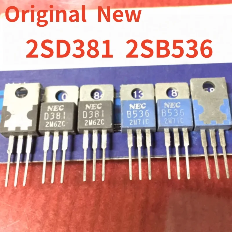5 par/lote genuino nuevo Original 2SD381 2SB536 D381 B536