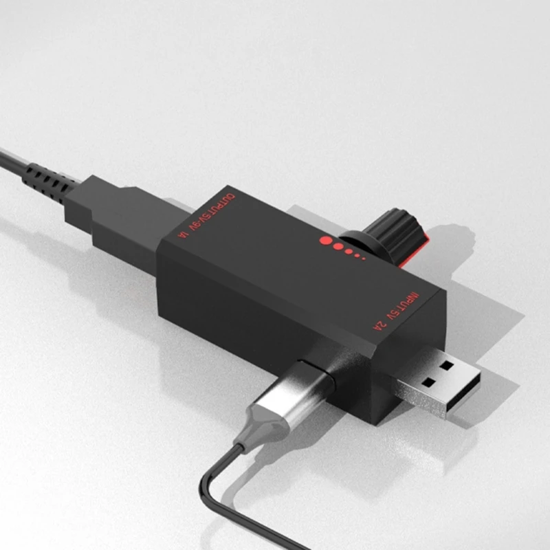 USB-ventilatorregelaar Efficiënte USB-ventilator Traploze snelheidsregelaar voor kantoor en thuis USB-ventilatorbediening voor