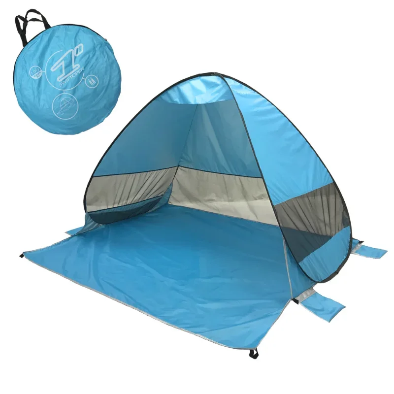 Beach tent popular, fully automatic 2-second quick opening, beach sunshade in stock