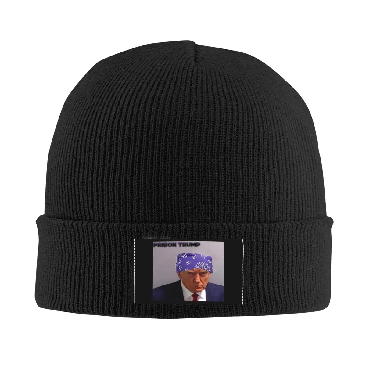 Women Men Beanie Hat Prison Trump Mugshot Accessories Warm Skullies Knitted Caps Parody Bonnet Hats