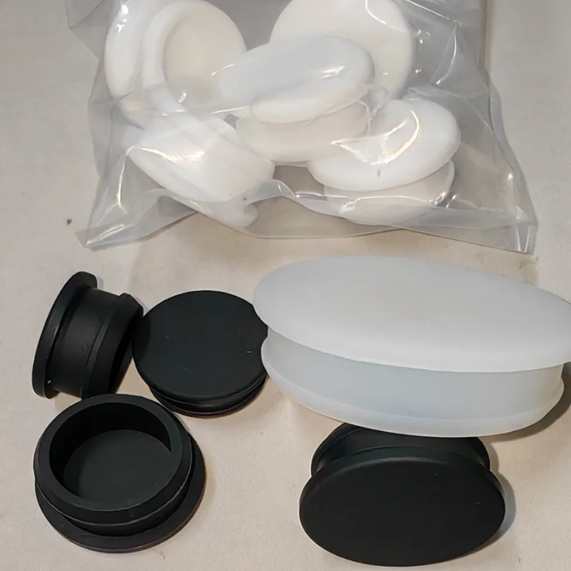 2.5-60mm Snap-on Silicone Rubber T-Type Blanking End Caps Hole Plugs Tube Seal Stopper Inserts Bung Cover