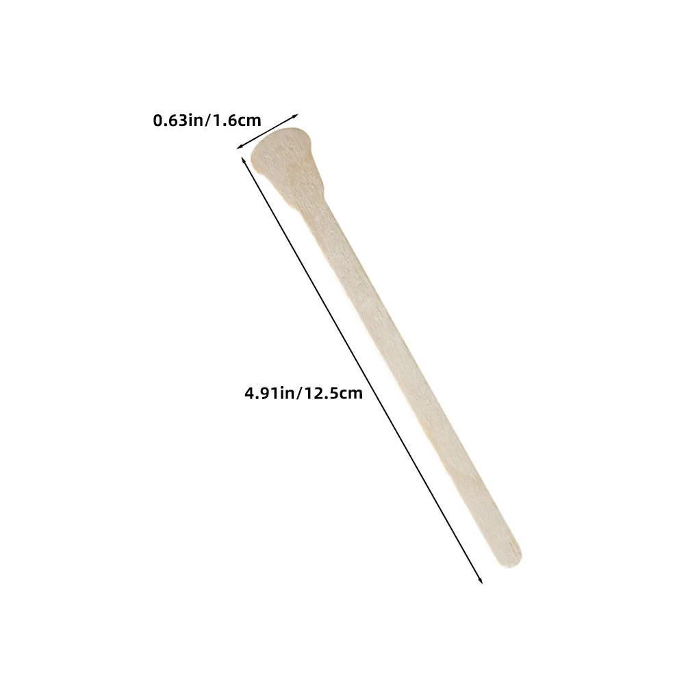 100Pcs Gentle Wooden Disposable Wax Sticks Hair Removal Tools Eyebrow Wax Applicator Facial Threading Spatula Makeup Beauty Kit view 5