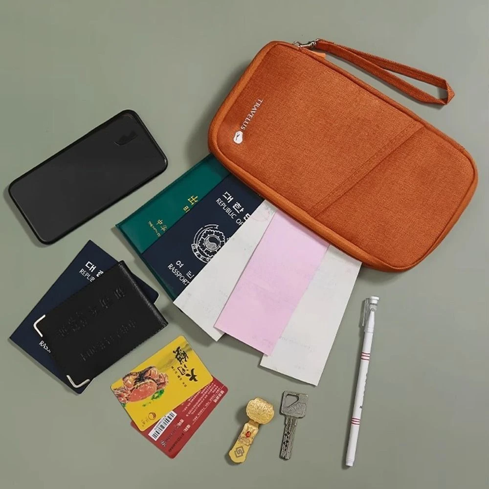 حقيبة جواز سفر RFID حامل جواز سفر عائلي متعدد الوظائف بطاقات تسجيل الدخول على الطائرة منظم التذاكر وإكسسوارات السفر