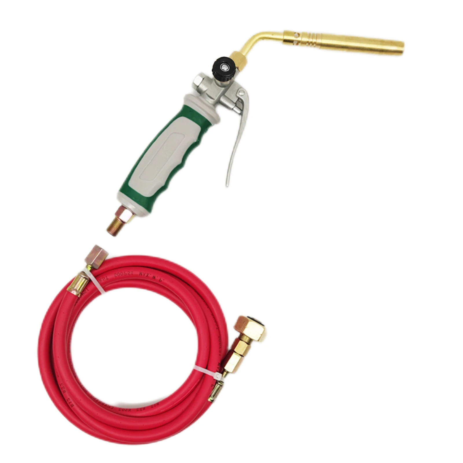 

MAPP Hand Welding Torch Spiral Flame Germany Style Hand Welding Torch Liquefied Gas Burner Supplies with 1.6m Rubber Hose