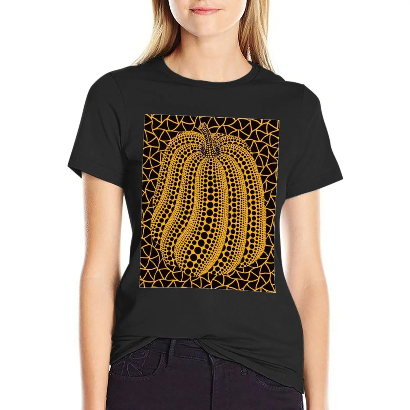 Yayoi Kusama My Life With Pumpkins Classic T-Shirt kawaii clothes animal print Womens graphic t shirts