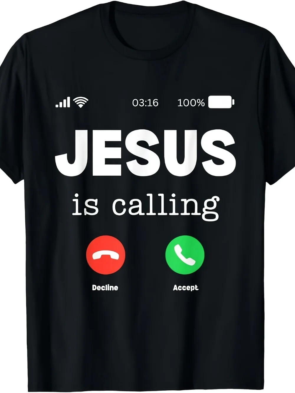 Jesus Ruft T-Shirt für Frauen Religiöse Glaubensbekleidung Weiches Kurzarm-Shirt mit Gebetsdesign Rundhals Freizeitkleidung – Detail 4