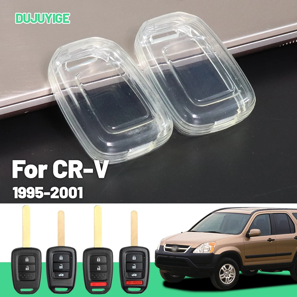 

Clear TPU Car Key Case For Honda CR-V CRV 1995-2001 Key Fob Cover Protector Shell Auto Accessories 1996 1997 1998 1999 2000