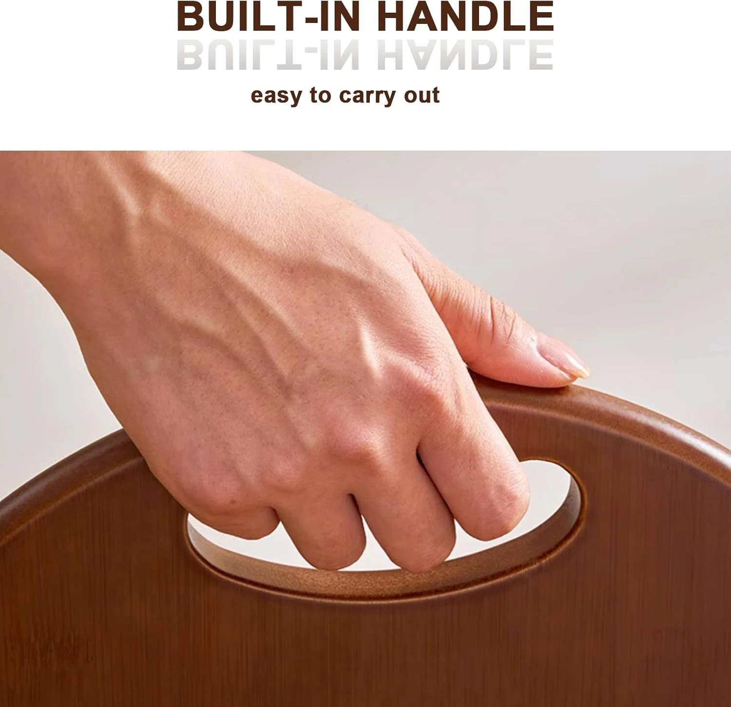 Bamboo Foldable Stool Bar Stool Wood Counter Stool Portable Counter Height Stool,24 Inch Kitchen Stool for Adults, Dorm,Outdoor