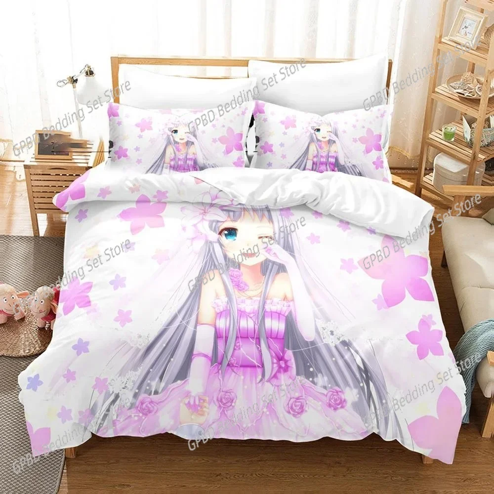 

Anime Anohana Honma Meiko Bedding Set Bedroom Soft Modern Bedspreads Comefortable Kids Duvet Cover Quilt Cover And Pillowcase