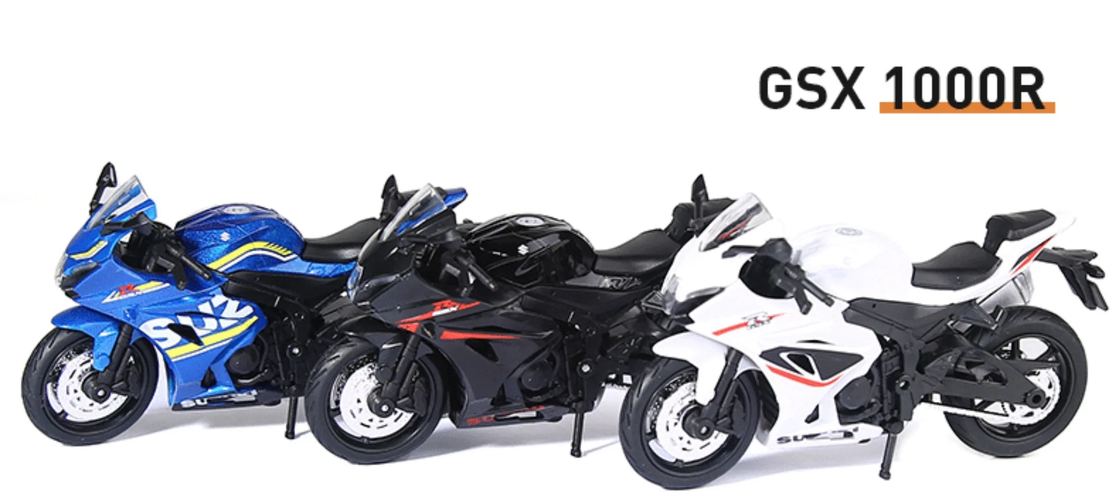 1:18 Honda CBR1000RR GSX1000R R1 Motorrad Spielzeug Modell Rad Lenkung Versenkbare Stativ Motorrad HAYABUSA Lernspielzeug – Detail 9
