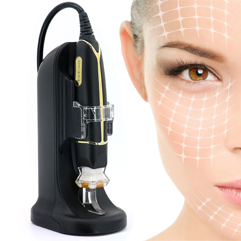 Black Gold Fractional RF High Energy Skin Lifting Neck Face Eyes Forehead Tighten Skin Firm Wrinkles Remove Machine