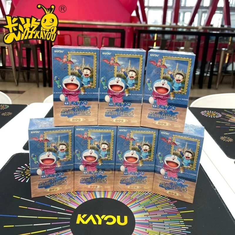 

KAYOU оригинальные карты Doraemon, набор для рисования приключений, редкие карты BP, аниме, открытки, коллекционные карты, игрушки, подарки