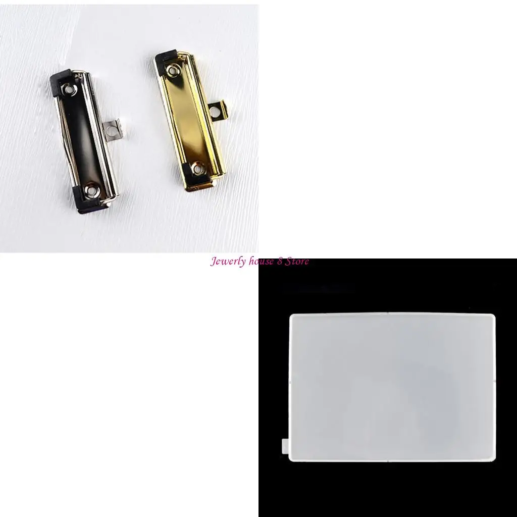 

Clipboard Epoxy Resin Silicone Mold for DIY Crafts Serving Board Silicone Tray