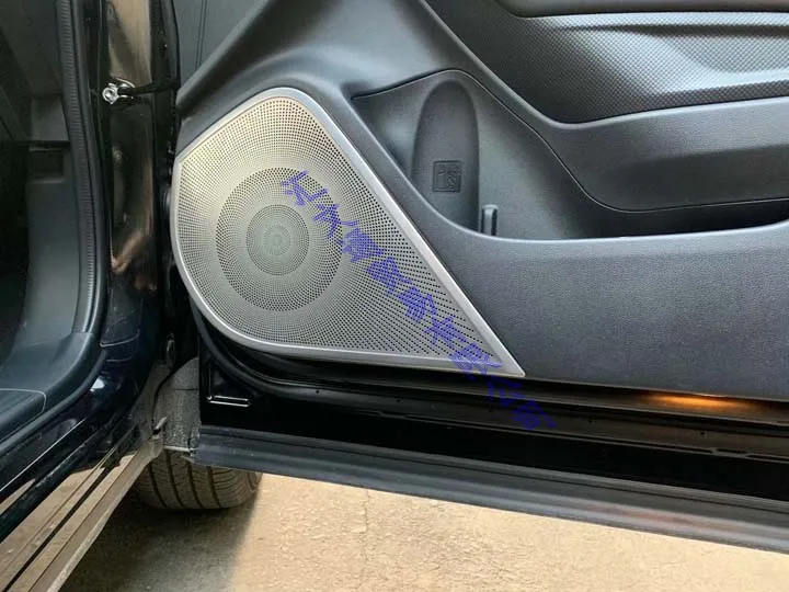 

For Subaru Forester SK 2018-2019 Stainless Steel Interior Trim Side Door Stereo Bezel Collar Ring Garnish Molding Speaker Cover