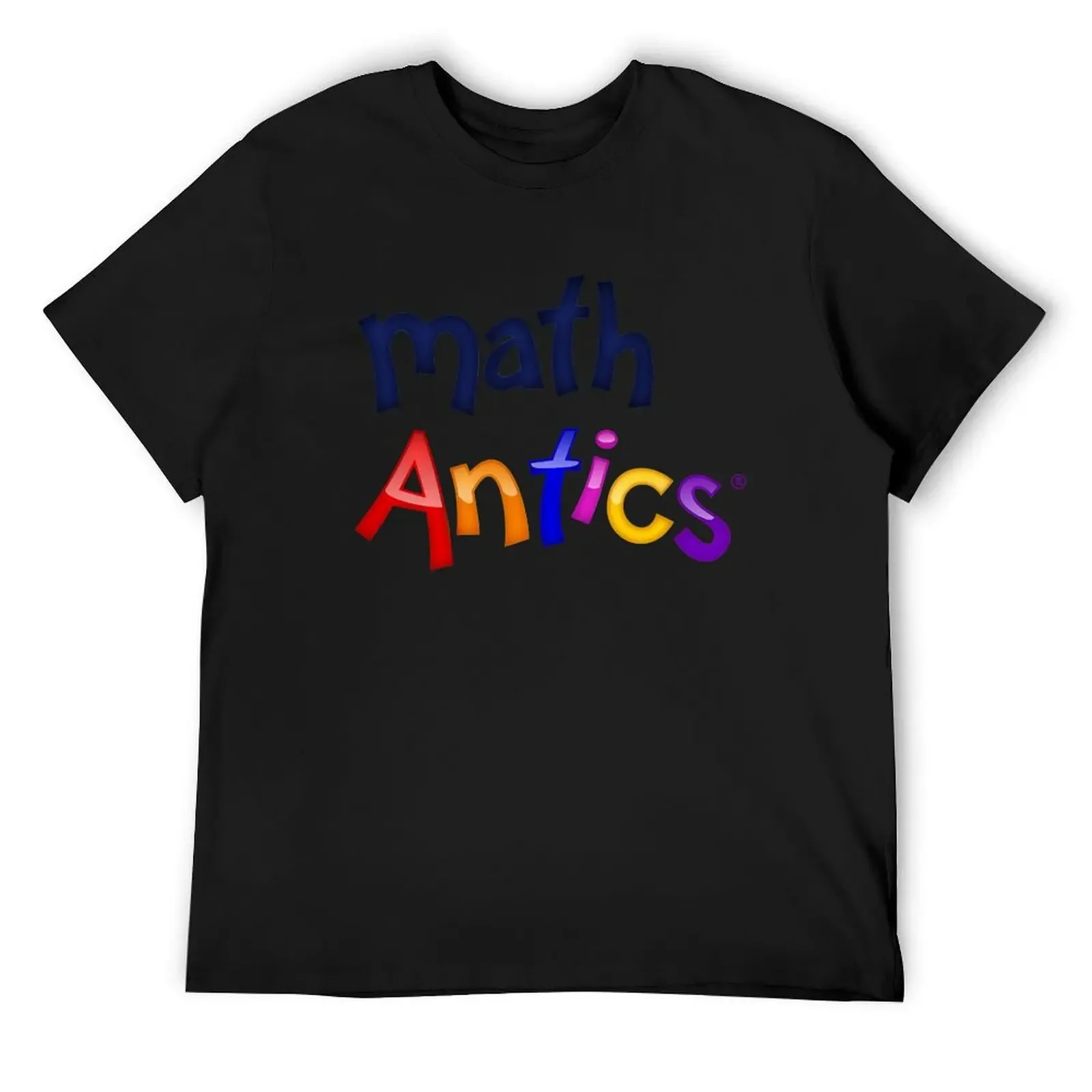 Math Antics Colorful Logo T-Shirt hippie clothes anime clothes anime stuff men t shirts high quality