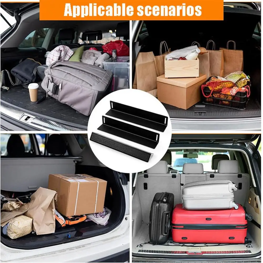 

Trunk Organizer with Fastener Tape Car Trunk Organizer Divider Bracket Set for Suv Truck Vehicle Multi-purpose Cargo Luggage